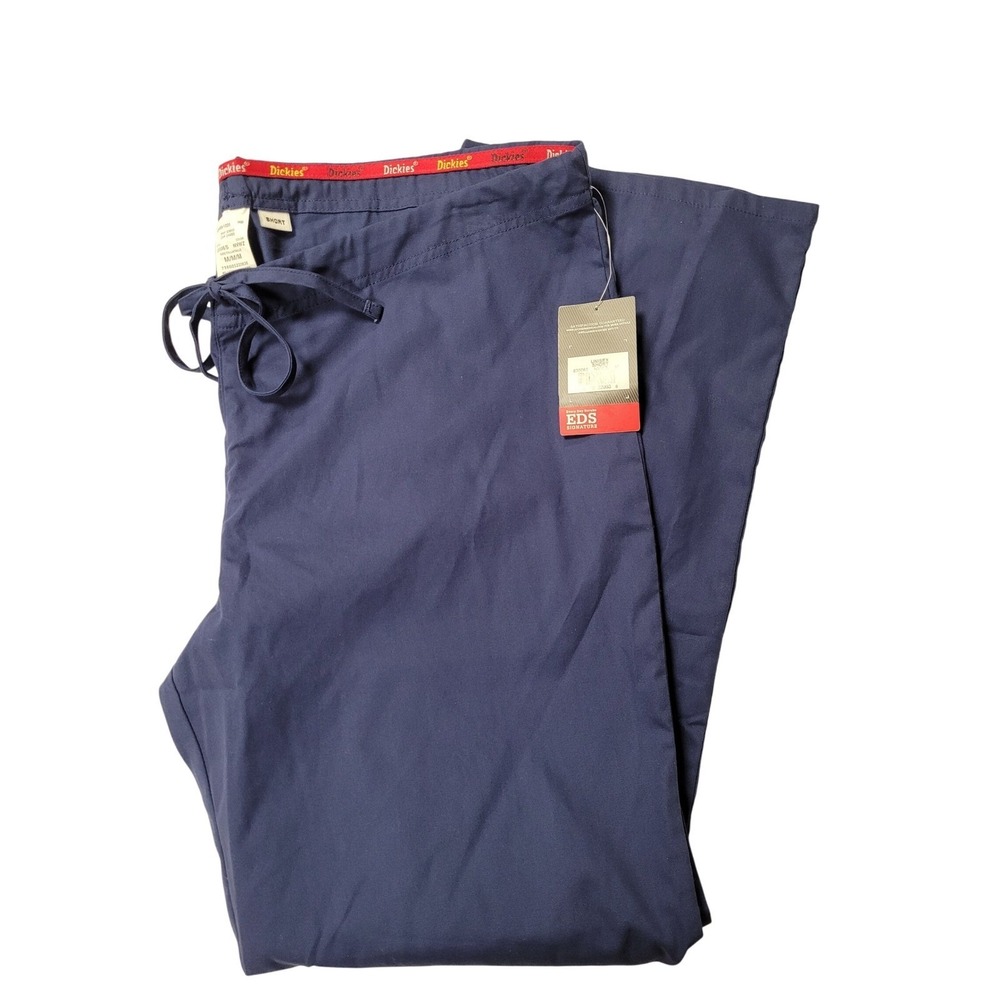 Dickies EDS Signature Unisex Scrub Pants Navy Blue Size M Short NWT